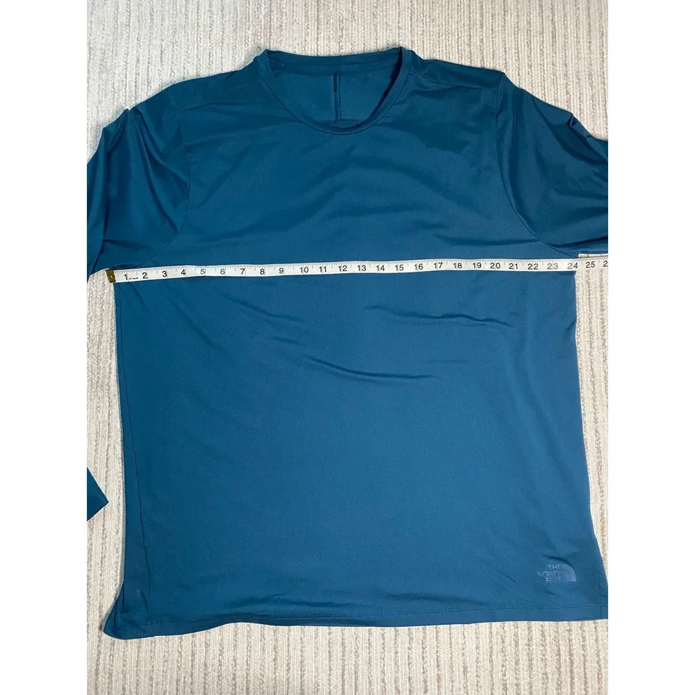 The North Face Mens Teal Blue‎ Long Sleeve Performance Training Shirt XL